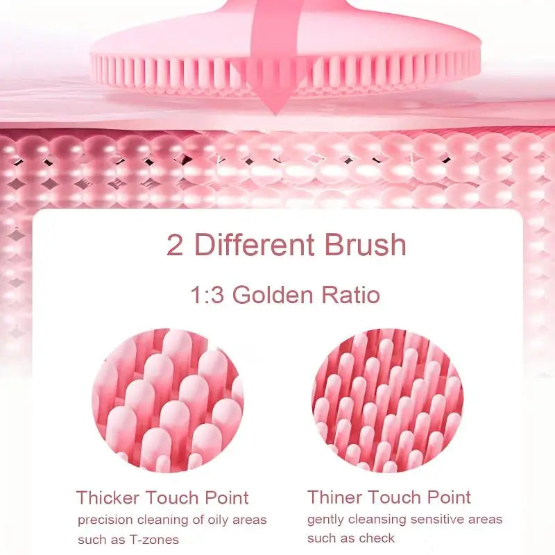 Sonic Electric Silicone Facial Cleansing Brush – Waterproof Skin Exfoliator - 2