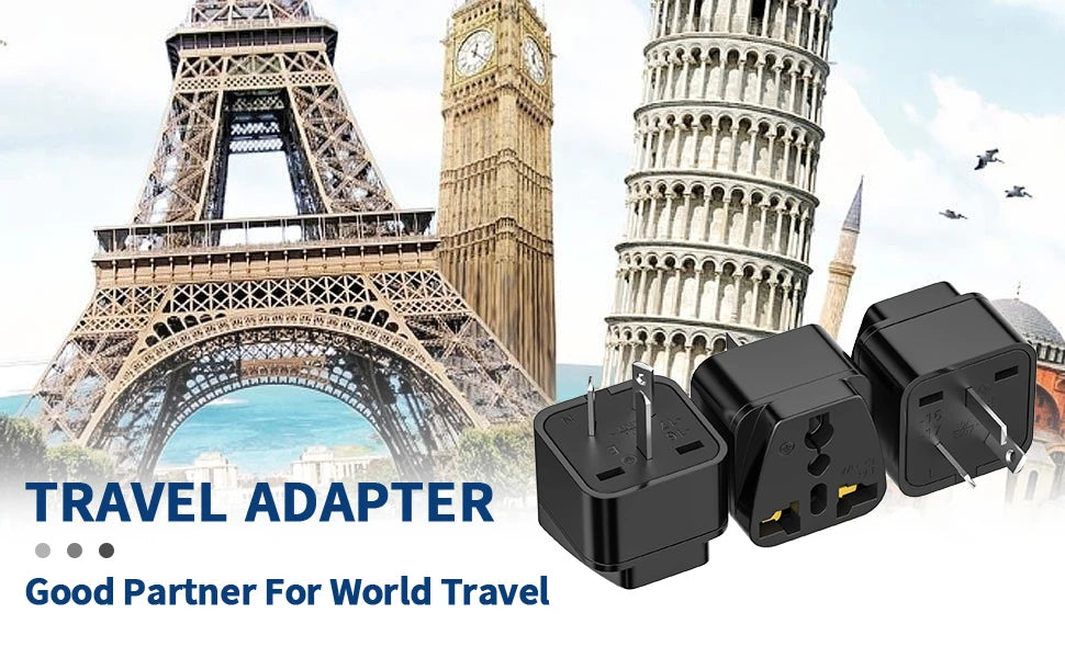 3-Pack Australian Travel Plug Adapter – Universal International Power Converter