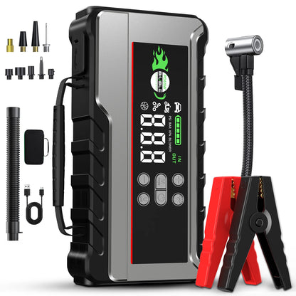 1500A Car Jump Starter with 150PSI Air Compressor & Power Bank