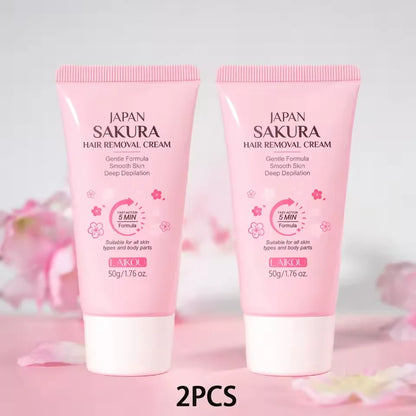 Japan Sakura Painless Hair Removal Cream for Smooth Silky Skin