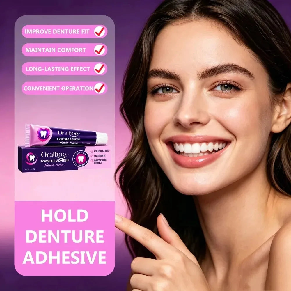 Silicone Denture Reline Cushion - Professional Stabilizing Adhesive Gel