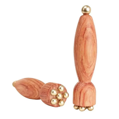Brass Lotus Eye Massage Stick - Facial Gua Sha & Acupressure Tool
