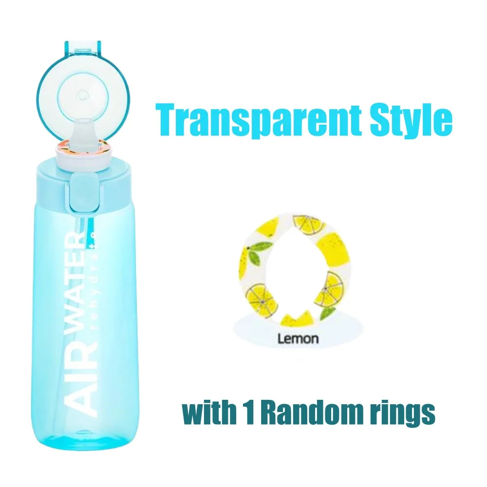 Aroma Water Bottle with 7 Fruit Pods – 750ml Scented Fitness Water Cup