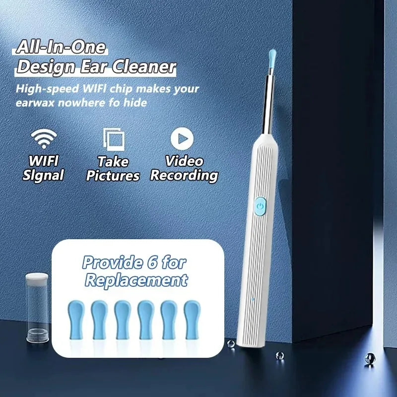 Smart Visual Ear Wax Remover - 1080P HD Camera Otoscope Cleaner - 6
