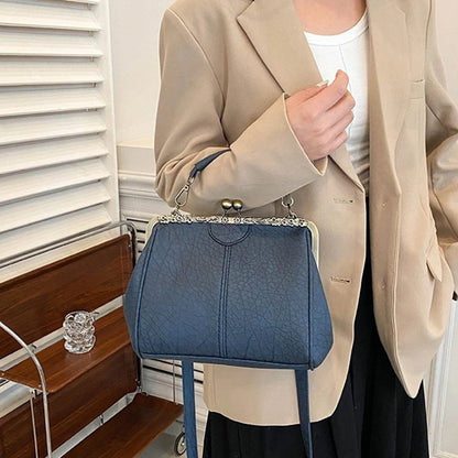 Luxury Vintage Alligator Kiss-Lock Bag