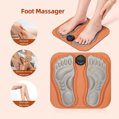 Smart EMS Electric Foot Massager Pad for Circulation & Muscle Relief
