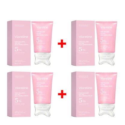 Collagen Neck Firming Cream with Integrated Gua Sha Massage Applicator