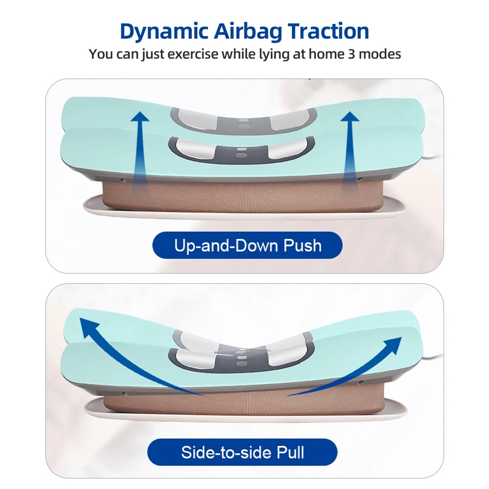 Electric Lumbar Traction Massager with Heat & Vibration