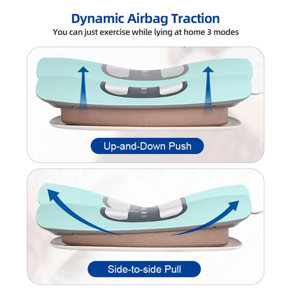 Electric Lumbar Traction Massager with Heat & Vibration