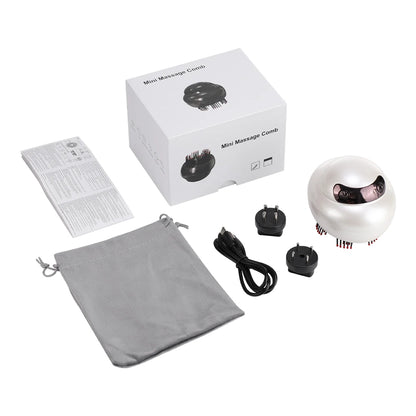 Electric Scalp Massager Comb with LED Light Therapy, Mist Spray & Hair Oil Applicator