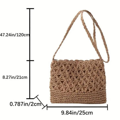Luxury Woven Straw Crossbody