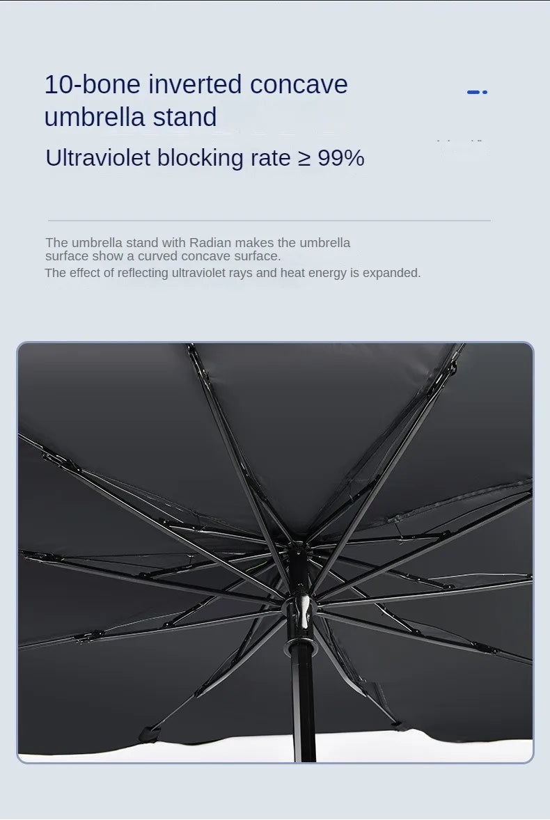 Foldable Car Windshield Sun Shade Umbrella UV Blocker