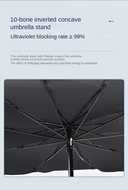 Foldable Car Windshield Sun Shade Umbrella UV Blocker