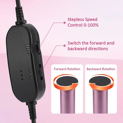 Electric Callus Remover for Feet - Professional Pedicure Foot File with 20 Discs