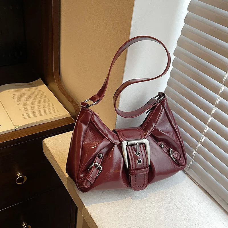 Luxury Retro Pleated Hobo Bag