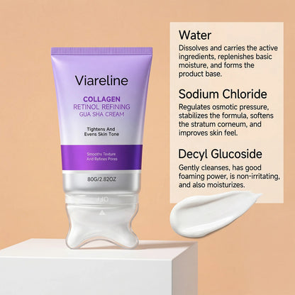 Collagen Retinol Gua Sha Lifting Cream for Facial Contouring & Skin Tightening