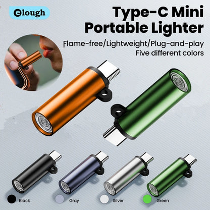 Portable USB-C Mobile Cigarette Lighter - Instant Blow-to-Ignite Tech