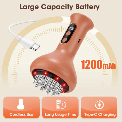 Electric Cupping & Meridian Massager with Heat Therapy & Vibration