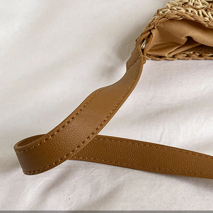 Luxury Woven Straw Beach Bag