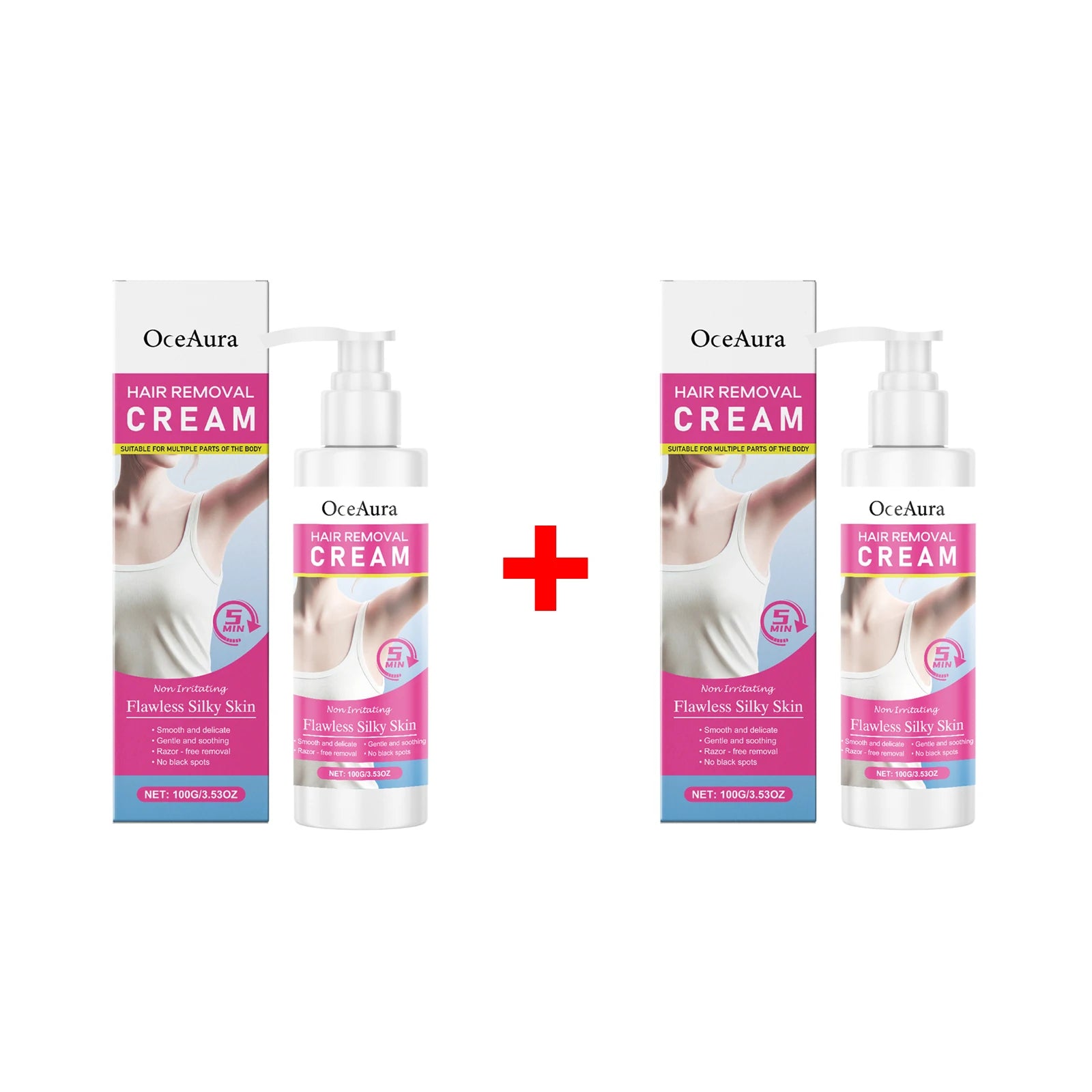 Painless Hair Removal Cream - Gentle Depilatory for Smooth & Silky Skin - 15