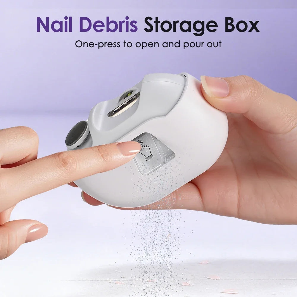4-in-1 Electric Nail Clipper with UV Lamp and Precision Polisher - 3