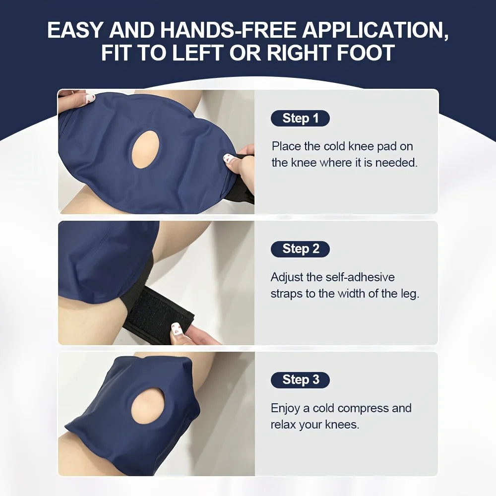 Flexible Gel Ice Pack Knee Sleeve for Hot & Cold Therapy - 8