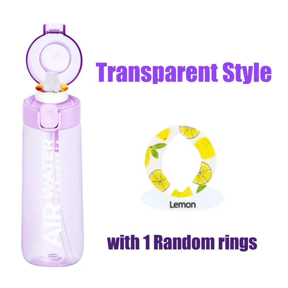 Aroma Water Bottle with 7 Fruit Pods – 750ml Scented Fitness Water Cup
