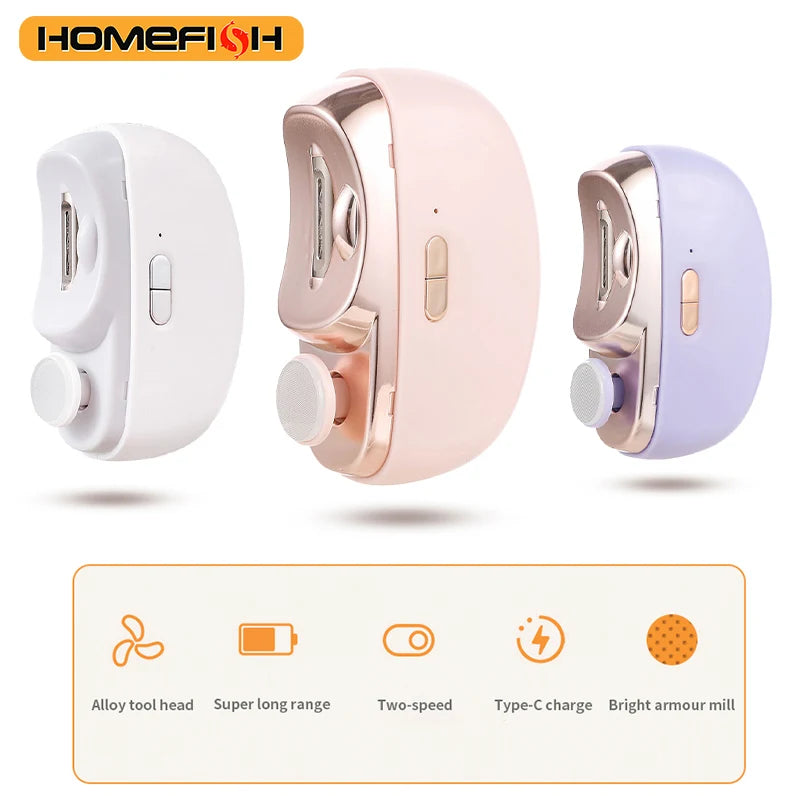 3-in-1 Electric Baby Nail Clipper & Safe Automatic Trimmer - 4