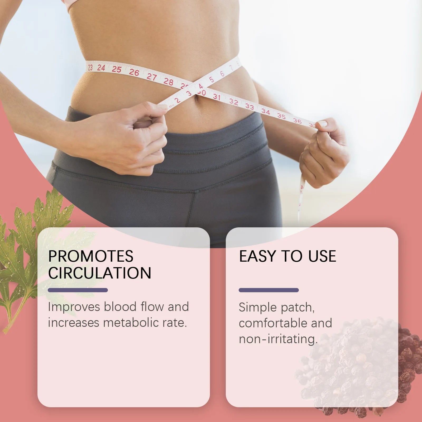 Natural Slimming Belly Patches - Weight Management & Body Shaping Detox Stickers - 3
