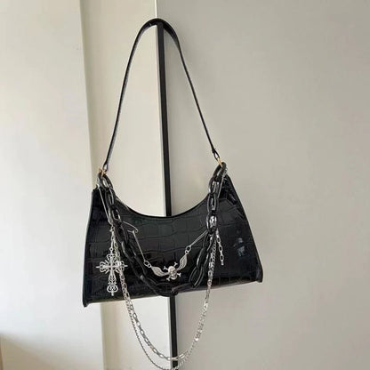 Luxury Gothic Punk Underarm Bag
