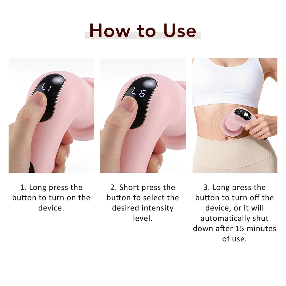 Portable Cordless Electric Body Massager with 5 Interchangeable Massage Heads - 13