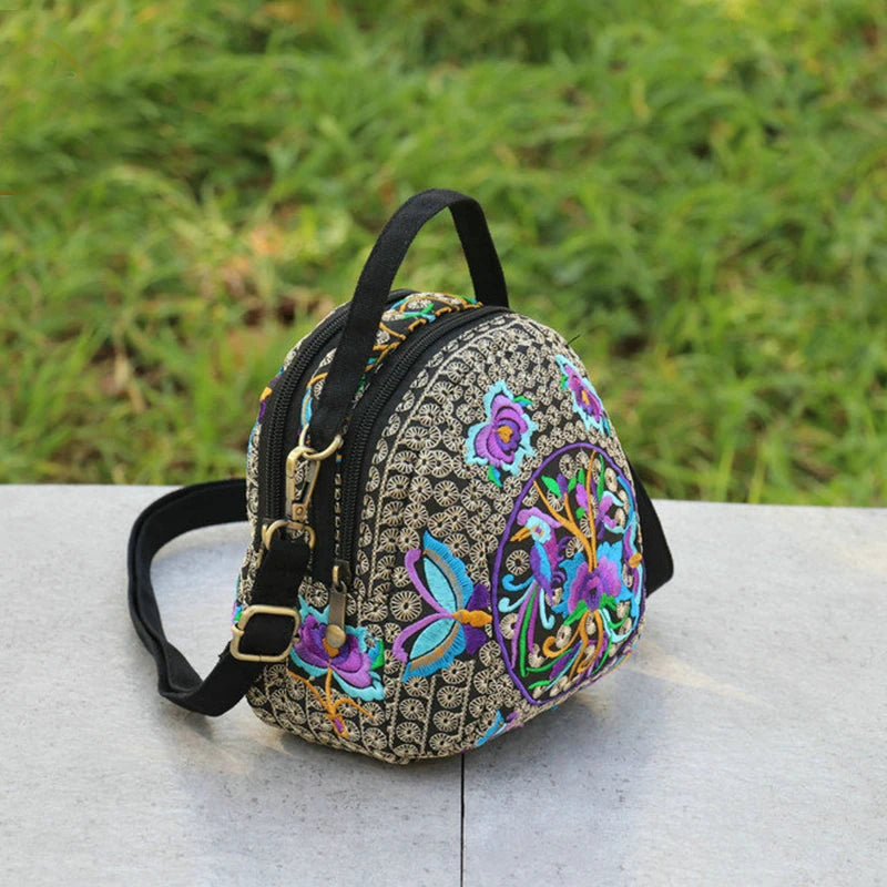 Luxury Bohemian Floral Backpack