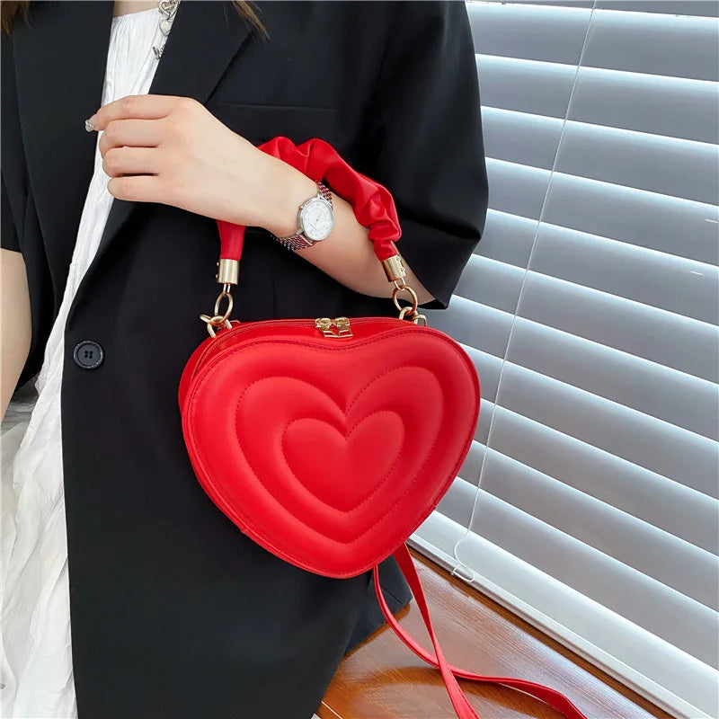 Luxury Quilted Heart Tote