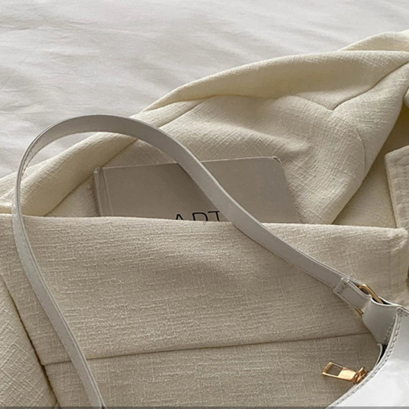 Luxury Solid Leather Shoulder Bag