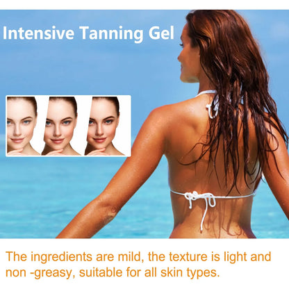 Intensive Tanning Gel - Natural Sunless Bronzer & Skin Hydrating Accelerator