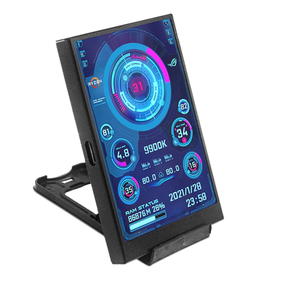 3.5" IPS PC Hardware Monitor - Real-Time CPU GPU RAM Temperature Display