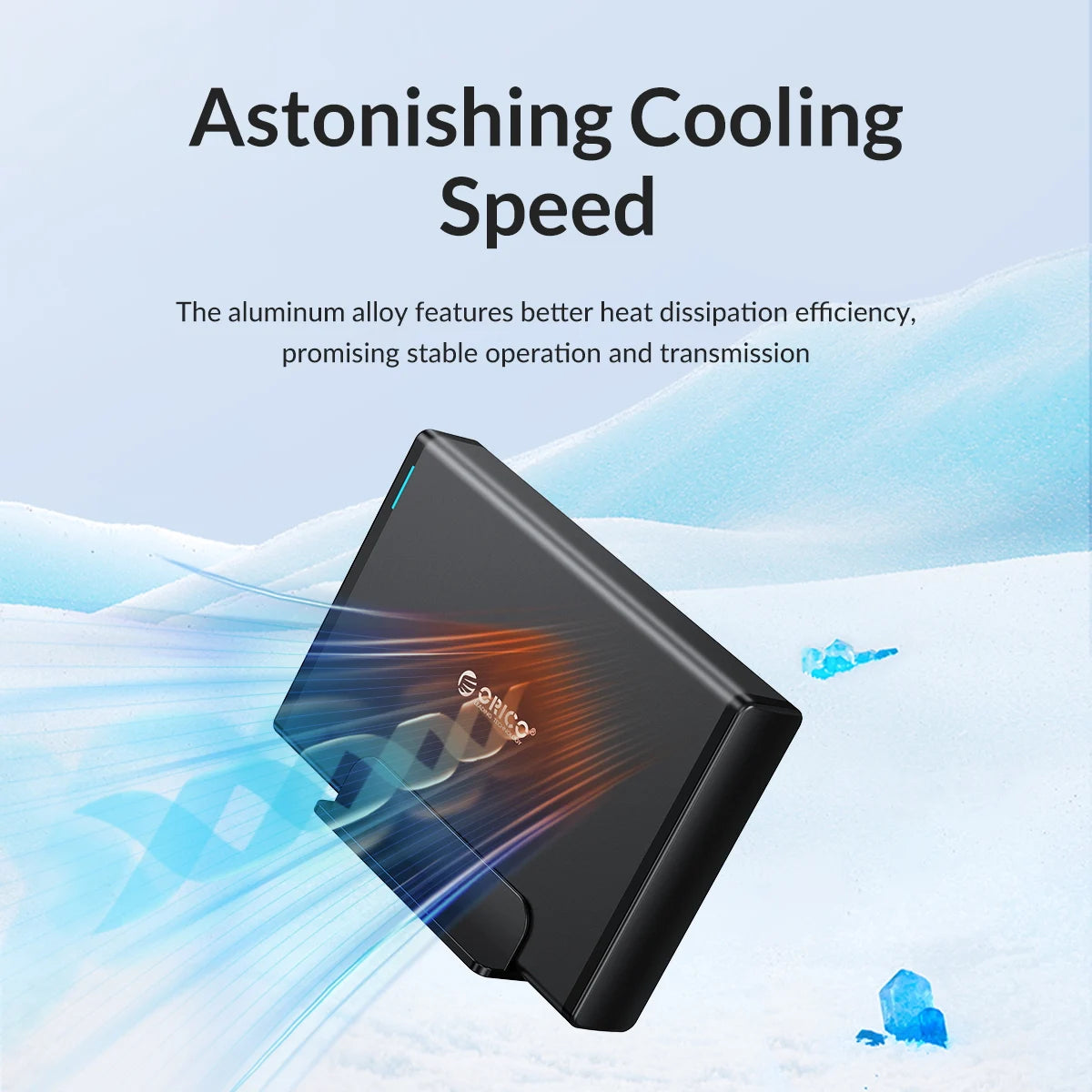 ORICO Aluminum 3.5" Hard Drive Enclosure - USB 3.1 Type-C HDD/SSD Case