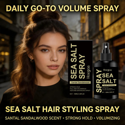 Sea Salt Hair Texturizing Spray for Voluminous Beach Waves & Strong Hold