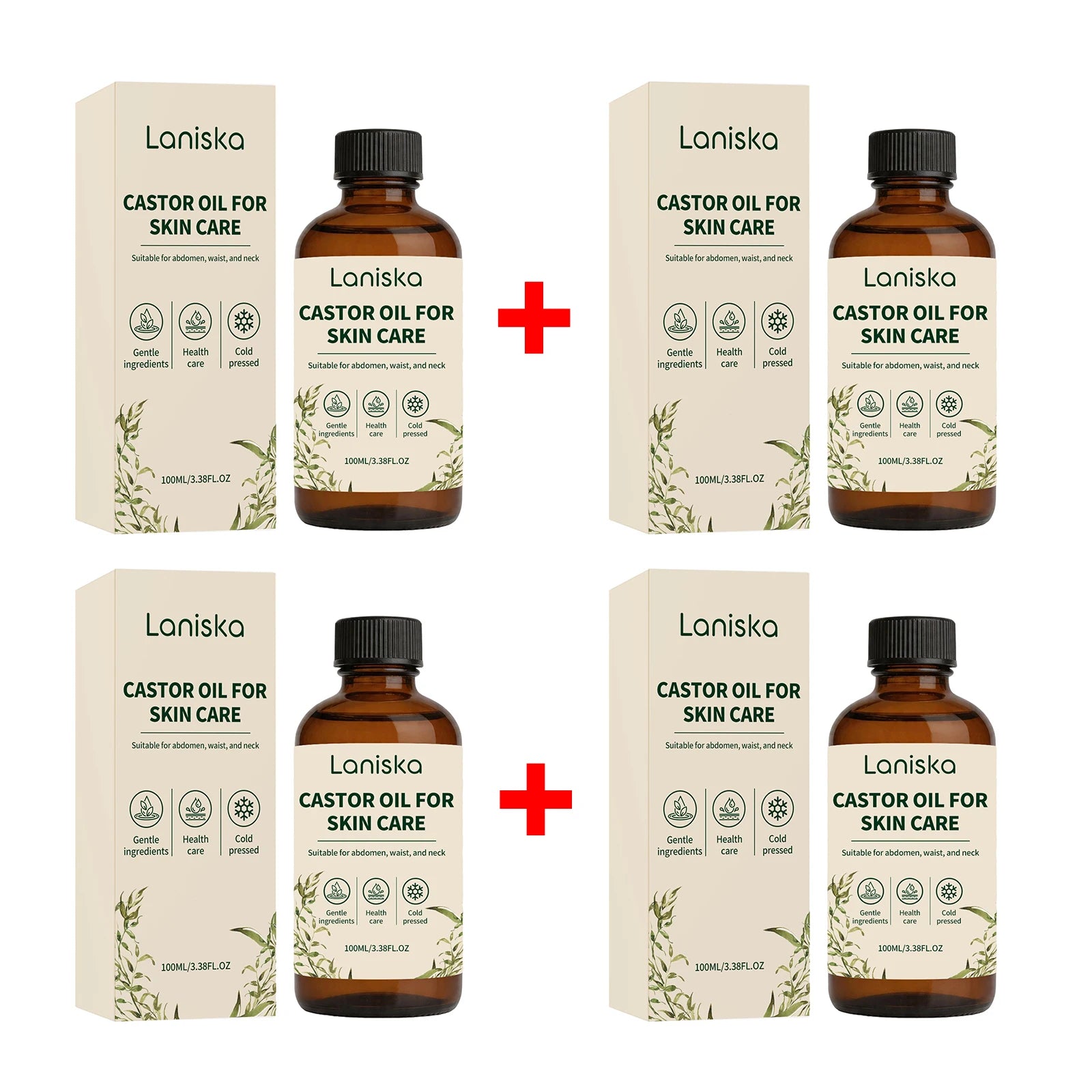 Pure Cold-Pressed Castor Oil for Deep Skin Hydration and Body Massage - 14