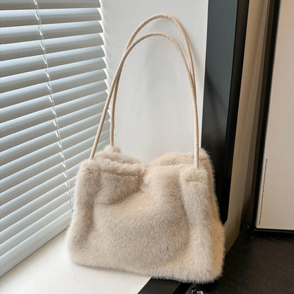Luxury Plush Chain Handbag