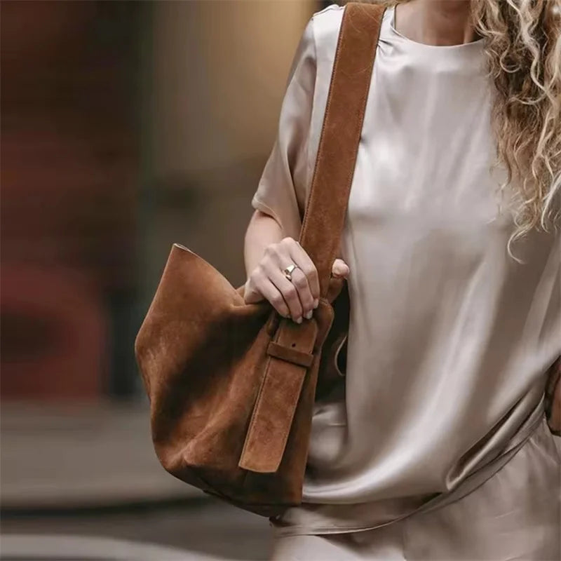 Luxury Soft Corduroy Shoulder Bag
