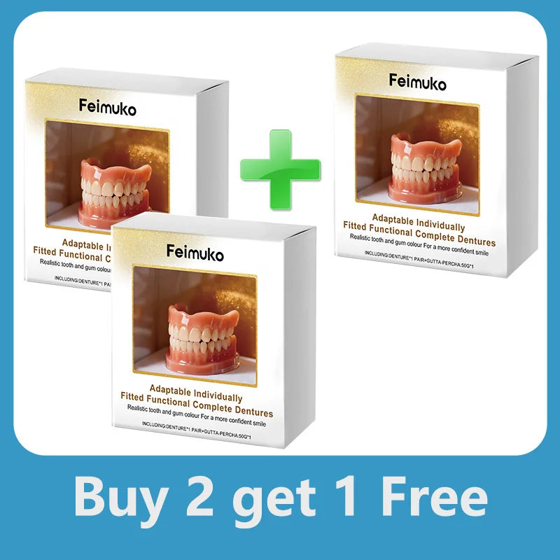 Instant Cosmetic Teeth Veneers - Natural Look Smile Correction Denture Kit - 17