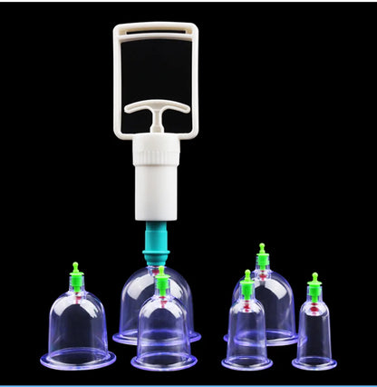 6-Cup Vacuum Cupping Therapy Set with Hand Pump