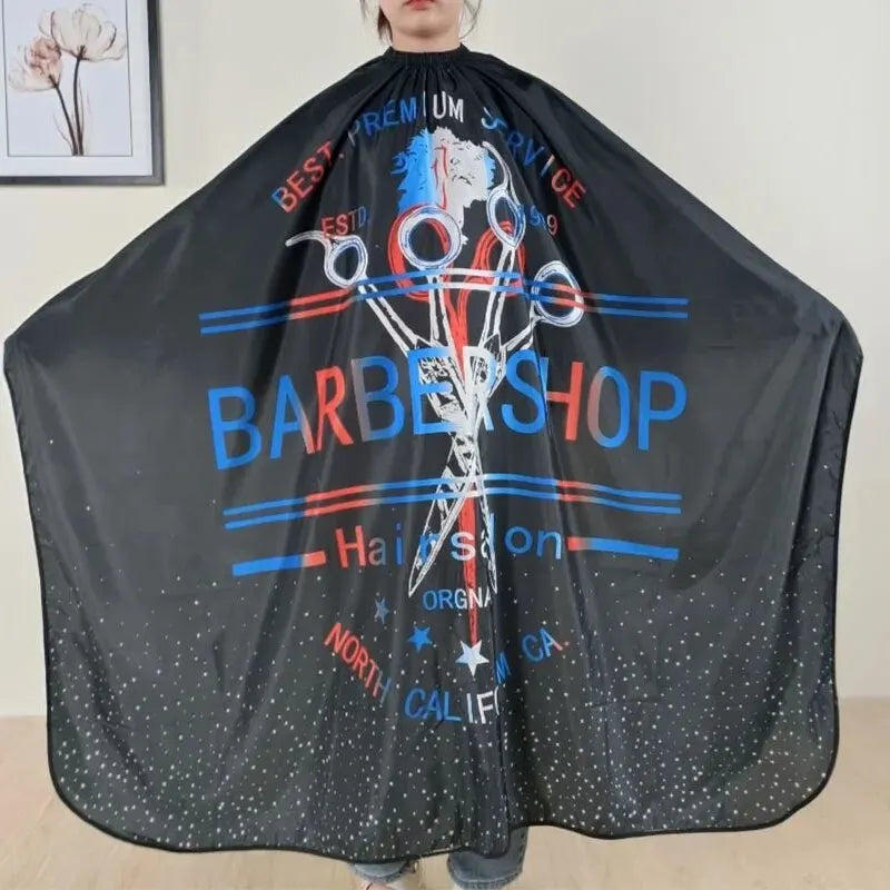Professional Waterproof Barber Cape - Adjustable Haircutting Gown - 6