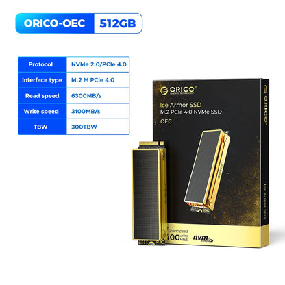 ORICO 7400MB/s Gen4 NVMe M.2 SSD for PS5 & High-Performance Gaming
