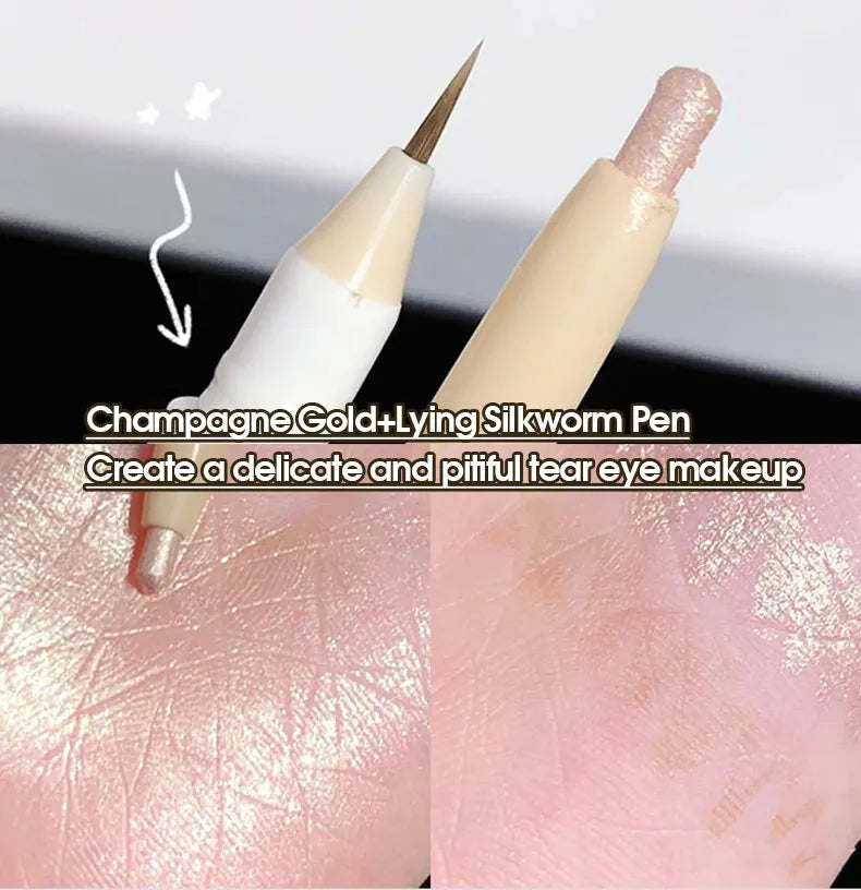 Double-Ended Under-Eye Highlighter & Shadow Pen for Bright, Defined Eyes