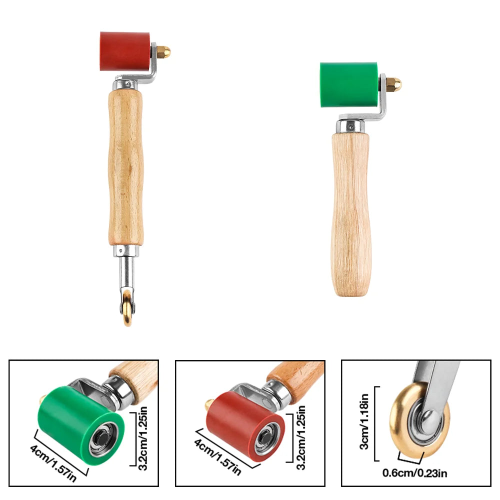 Silicone Seam Roller & Brass Penny Roller for PVC TPO EPDM Roofing Welding - 2