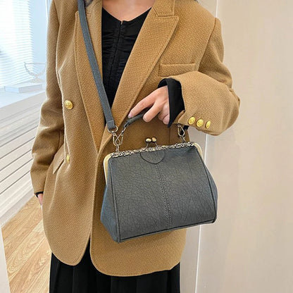 Luxury Vintage Alligator Kiss-Lock Bag