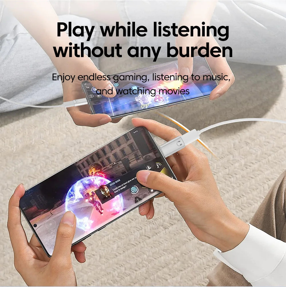 Lightning to USB-C Audio Adapter for iPhone 15 & 16 – Wired Earphone Converter - 13
