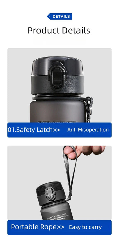 Leak-Proof BPA-Free Sports Water Bottle - Portable Gym & Hiking Bottle
